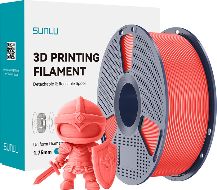 Levně Filament Sunlu PLA+ (třešňová barva)