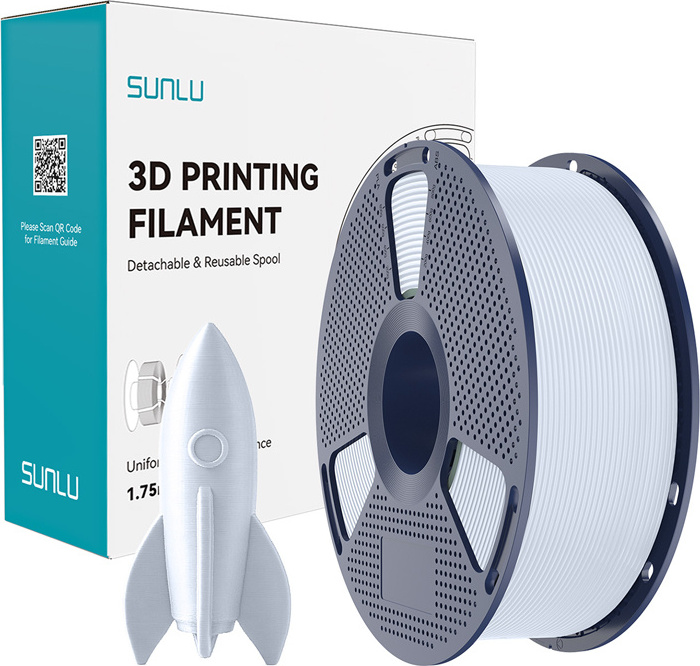 Levně Vysokorychlostní PLA filament Sunlu – bílá