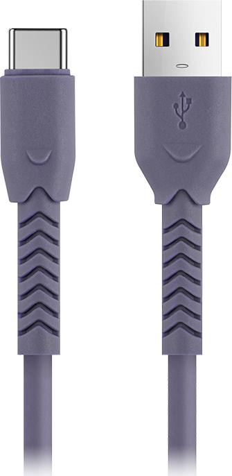 Levně Kabel Maxlife MXUC-04 USB - USB-C 1,0 m 3A fialový