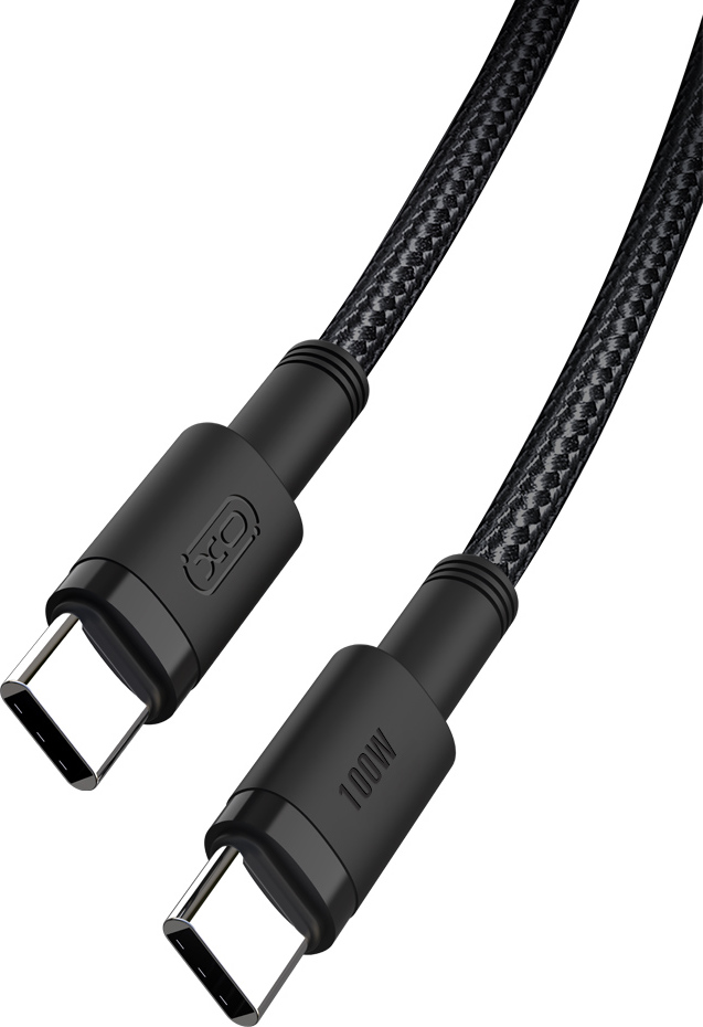 Levně Kabel XO NB-Q199 PD USB-C - USB-C 1,5m 100W černý