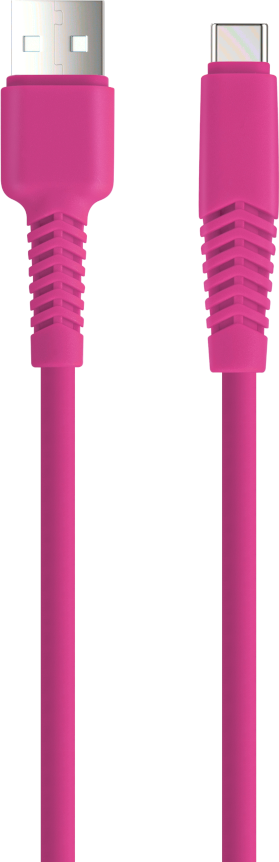 Levně Kabel Setty USB - USB-C 1,5 m 2A KSA-C-1.526 růžový