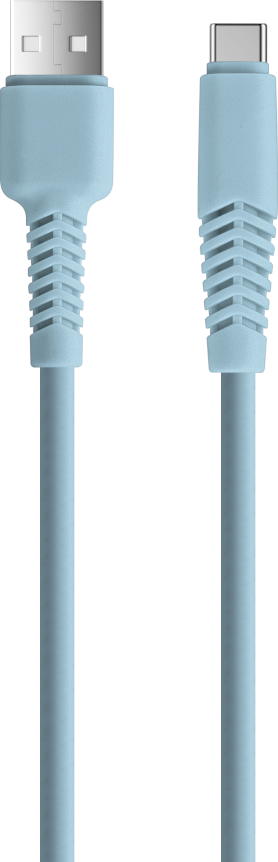 Levně Kabel Setty USB - USB-C 1,5 m 2,1A KSA-C-1.523 modrý