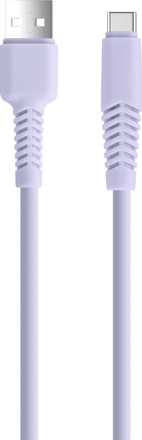Levně Kabel Setty USB - USB-C 1,5 m 2,1A KSA-C-1.529 šeříkový