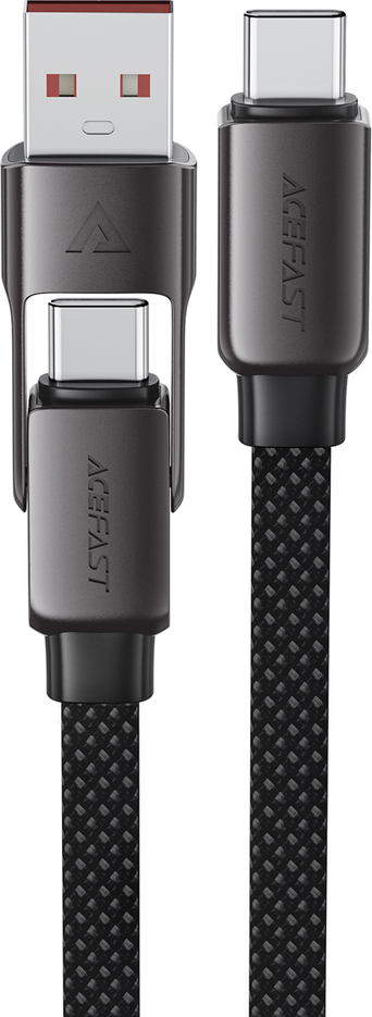 Levně Kabel Acefast C13-05 USB-C - USB-A / USB-C 480 Mb/s 3 A 0,2 m - černý
