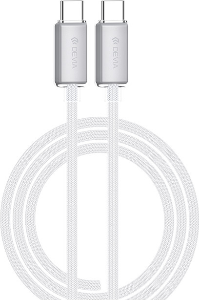 Levně Kabel Devia Extreme EC688 PD USB-C - USB-C 1,5 m 60W 3A bílý