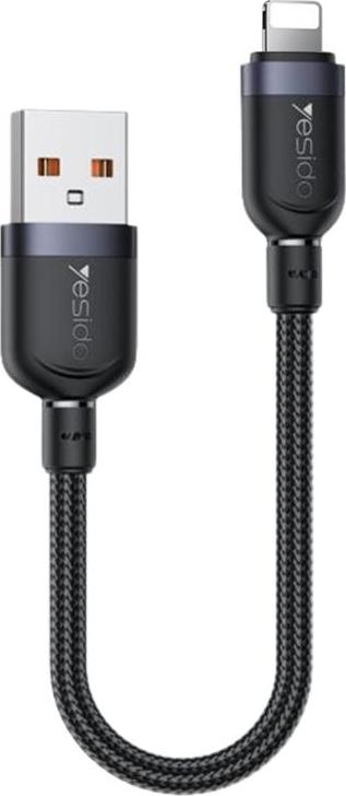 Levně Kabel YESIDO CA131L 12W USB - LIGHTNING 0,3M 2,4A Černý