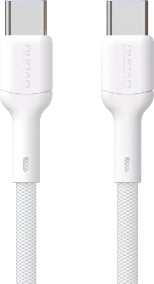 Levně Kabel Dudao L9C 65W USB-C - USB-C 2m - bílý