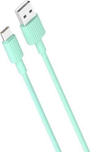 Levně Kabel XO NB156 USB - USB-C 1,0 m 2,4A zelený