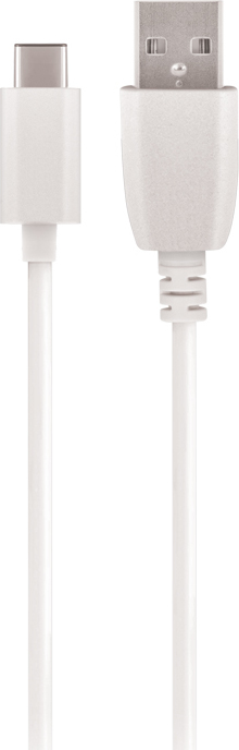 Levně Kabel Maxlife USB - USB-C 2,0 m 2A bílý