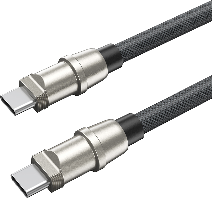 Levně Kabel BWOO Lanyard USB-C - USB-C 0,3m 60W s poutkem