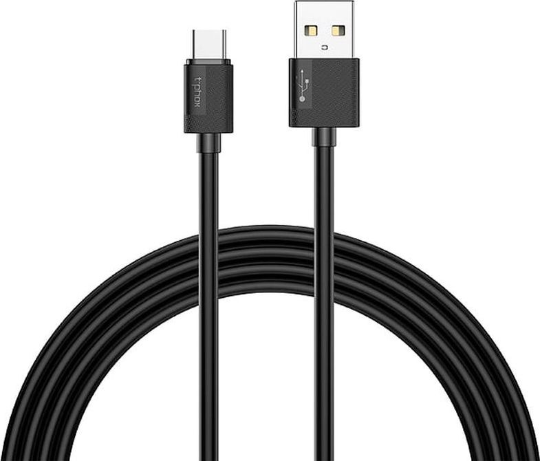 Levně KABEL T-PHOX NETS TYP-C ČERNÝ 3A ; PVC ; 2M