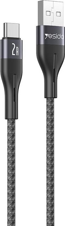 Levně Kabel YESIDO CA121 18W USB/TYPE-C 1M 2A Černý