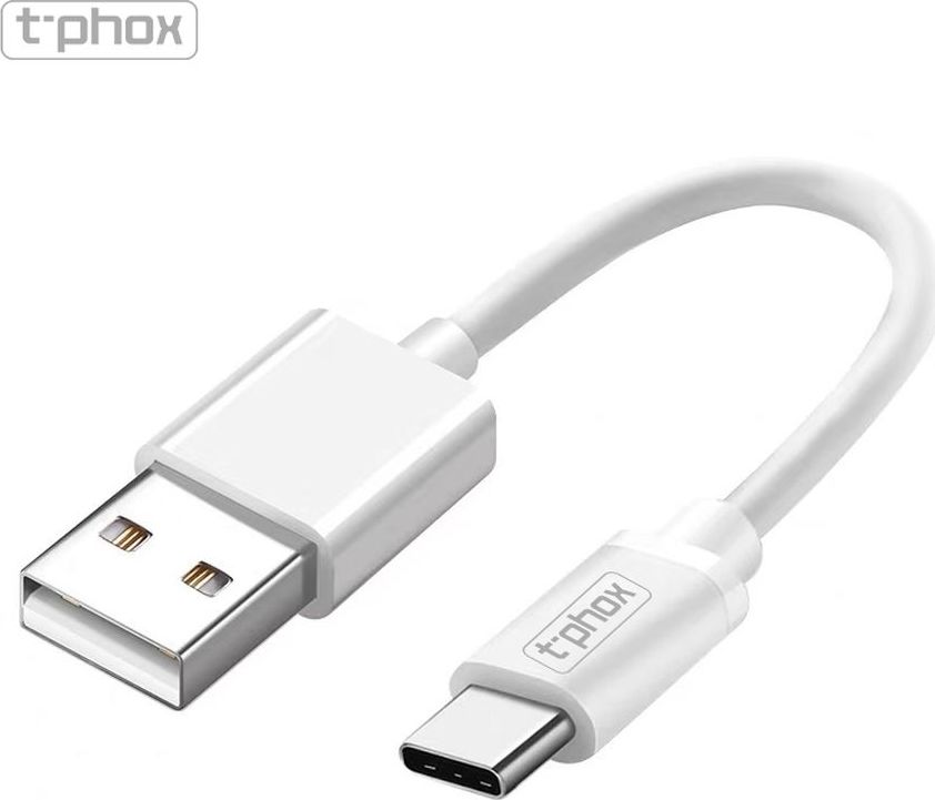 Levně Kabel T-PHOX EXCEED USB-C BÍLÝ 0,5M