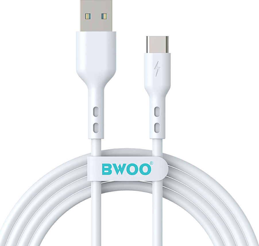 Kabel BWOO USB - USB-C 1m 3A bílý BO-X172C