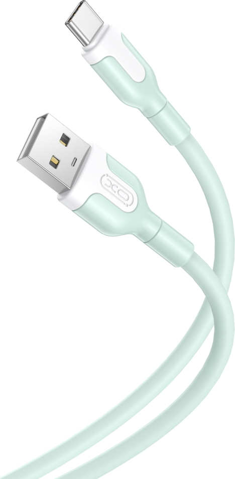 Kabel XO NB212 USB - USB-C 1,0 m 2,1A zelený