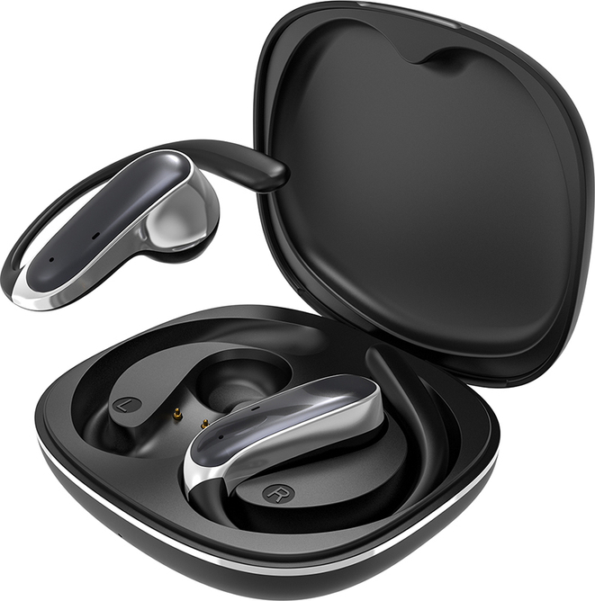 Levně Sluchátka Dudao U17Z Bluetooth 5.3 OWS s háčky za uši - černá