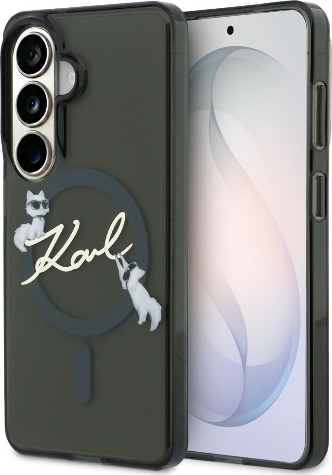 Levně Pouzdro Karl Lagerfeld IML KC Script MagSafe pro Samsung Galaxy S26 Plus černé