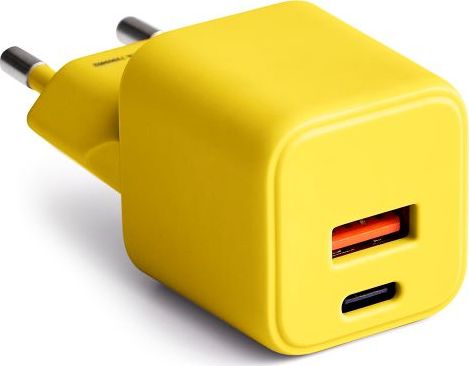 Levně Nabíječka COLORUM do zásuvky USB-A + USB-C PD 30W CLS30-AC-05 x žlutá