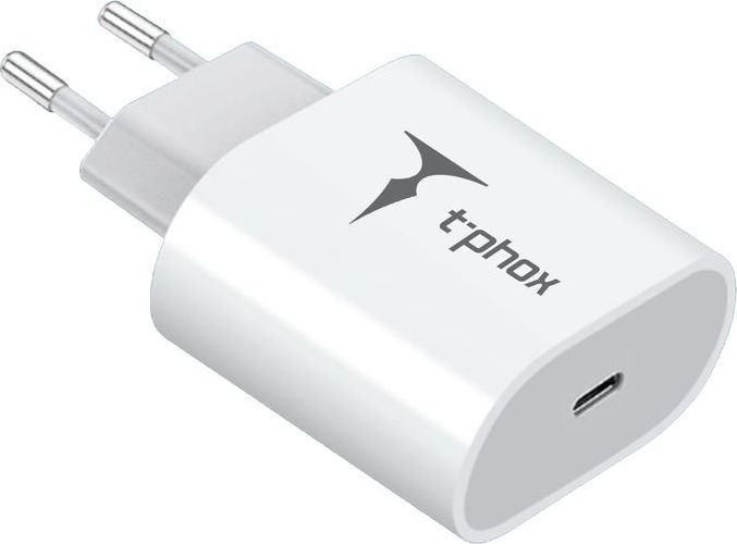 Levně WALL CHARGER T-PHOX ISPEED 20W WHITE (EU PLUG)