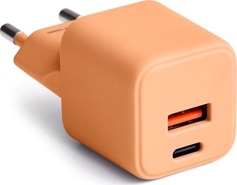 Levně Nabíječka COLORUM do zásuvky USB-A + USB-C PD 30W CLS30-AC-14 x Peach Fuzz