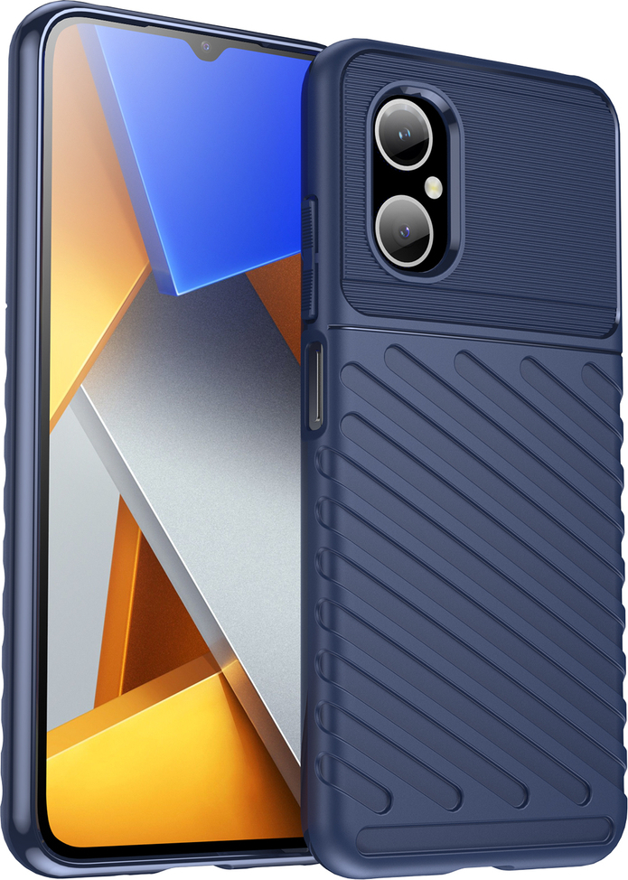 Levně Hurtel Silikonové pouzdro Thunder Case pro Xiaomi Poco M4 5G modré