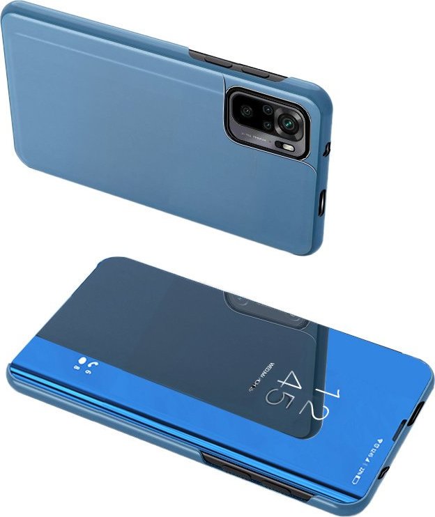 Levně Hurtel Kryt Clear View Case modrý, flipový pro Poco M4 Pro 5G