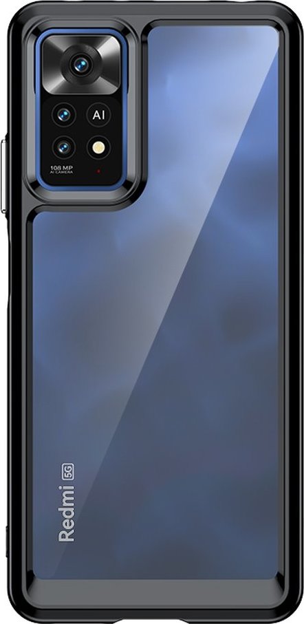 Levně Hurtel Kryt Outer Space pro Xiaomi Poco X5 5G / Redmi Note 12 5G s flexibilním rámem, černý