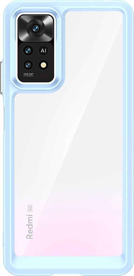 Levně Hurtel Kryt Outer Space pro Xiaomi Poco X5 5G / Redmi Note 12 5G s flexibilním rámem modrý