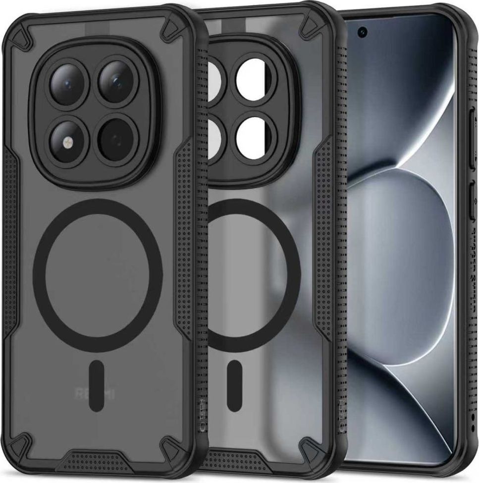 Levně TECH-PROTECT RUGGED SHIELD MAGSAFE XIAOMI POCO M8 PRO / REDMI NOTE 15 PRO+ PLUS 5G MATTE BLACK