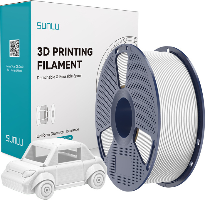 Levně Filament Sunlu PETG (bílý)