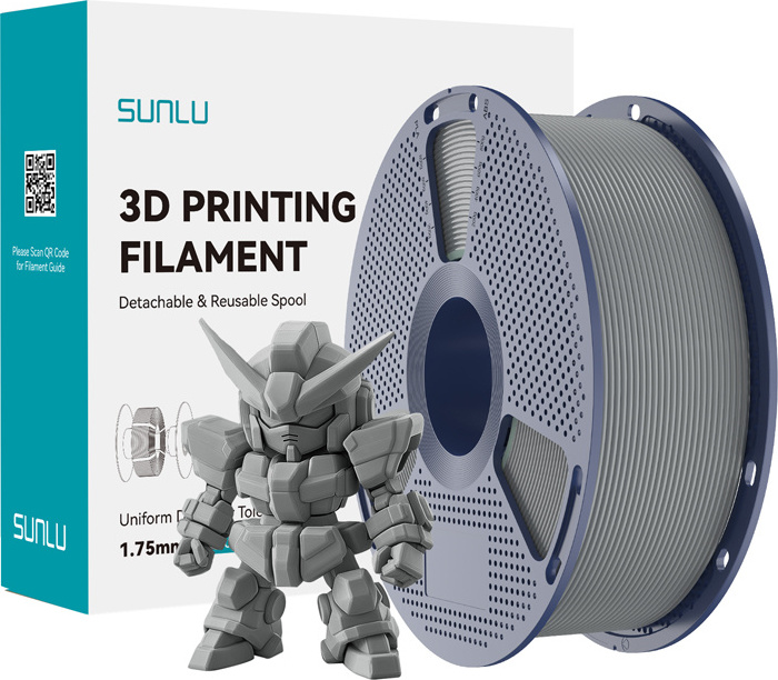 Levně Filament Sunlu PLA+ 2.0 (šedý)