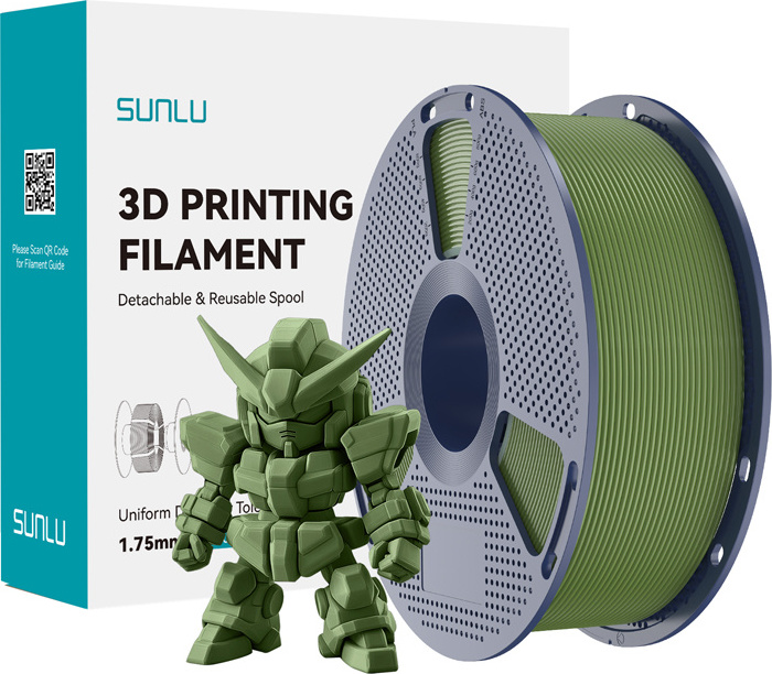 Levně Filament Sunlu PLA+ 2.0 (olivová)