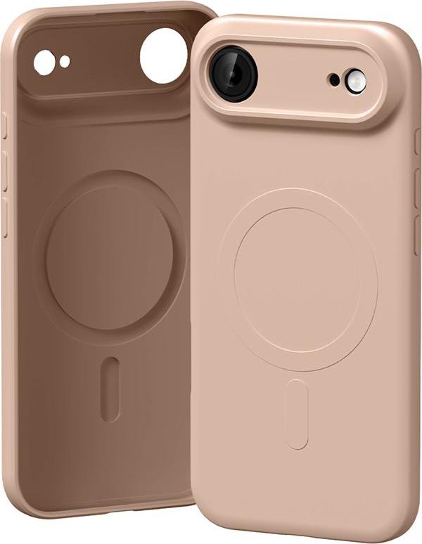 Levně Mercury Semi-silicone MagSafe kryt pro iPhone 17 Air, Pink Sand