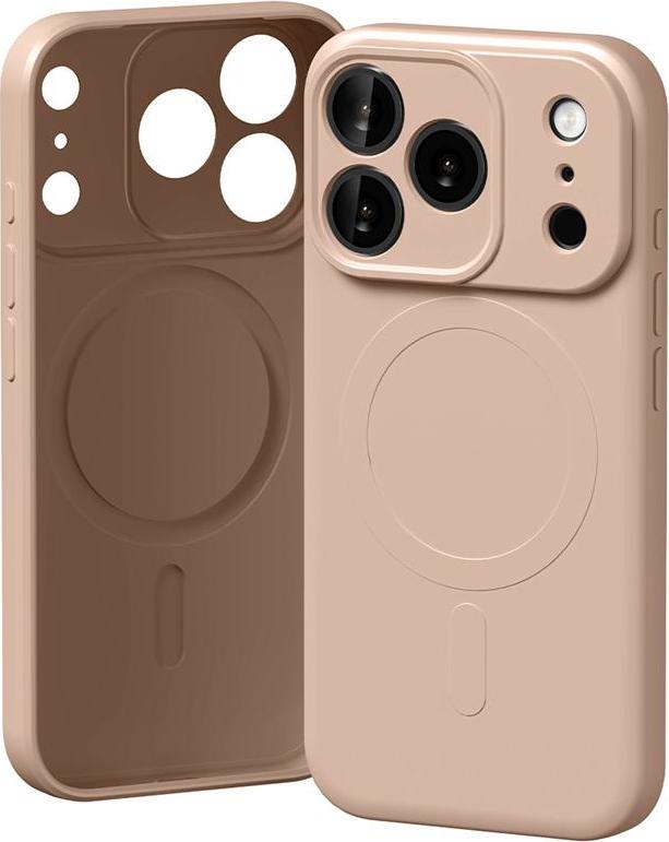 Levně Mercury Semi-Silicone MagSafe kryt pro iPhone 17 Pro, Pink Sand