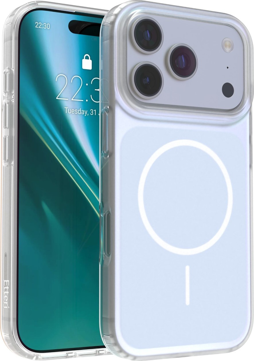 Levně Etteri Hidden Pearl kryt pro iPhone 17 Pro 6,3" světle modrý