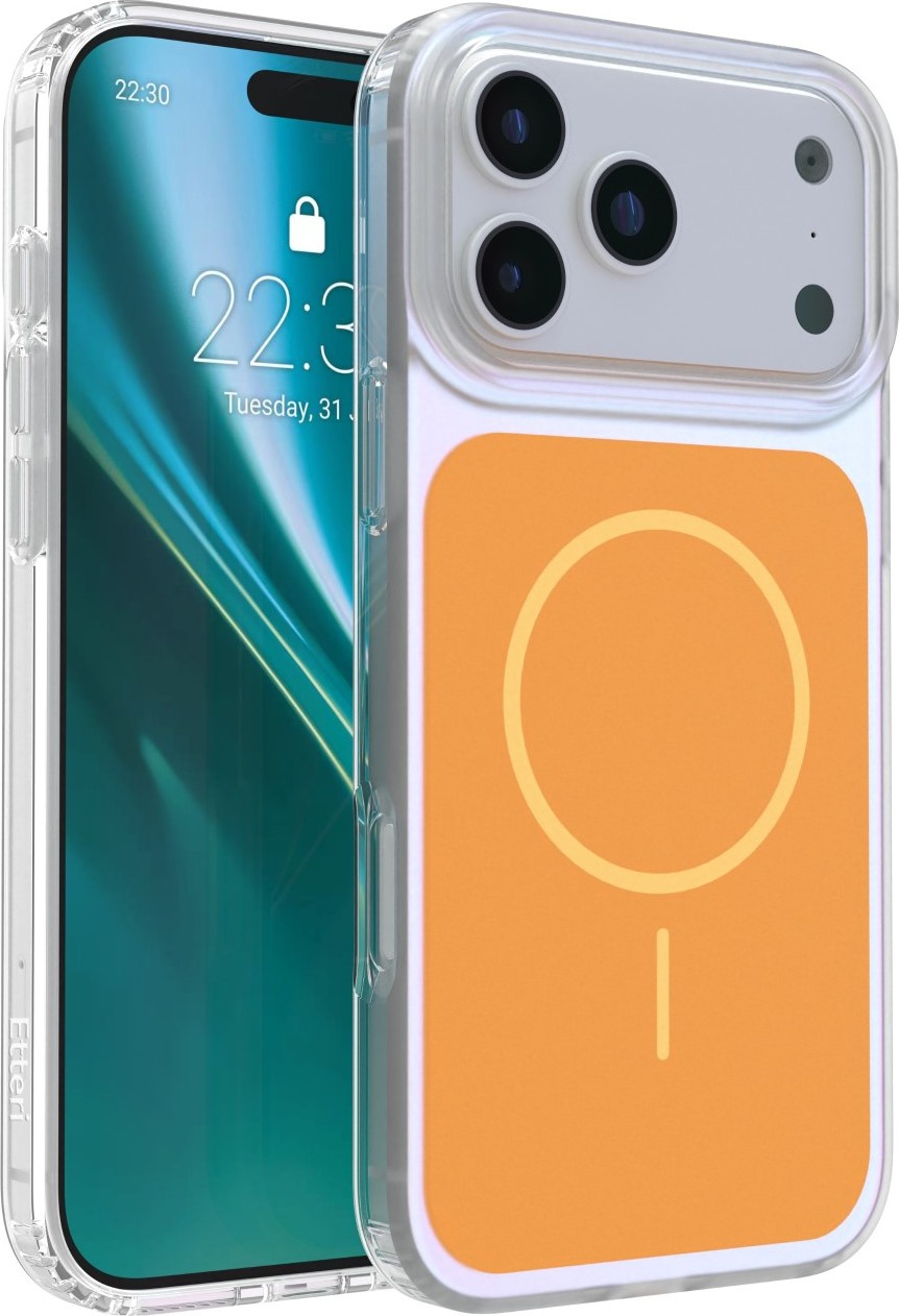 Levně Etteri Hidden Pearl kryt pro iPhone 17 Pro Max 6,9" oranžový