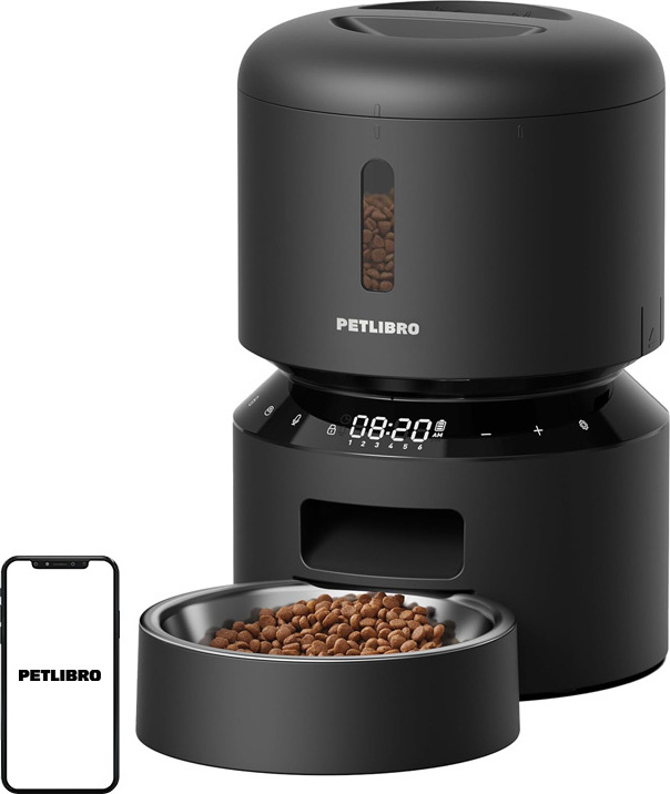 Levně PETLIBRO Granary – dávkovač krmiva pro domácí mazlíčky, 3 l (černý)