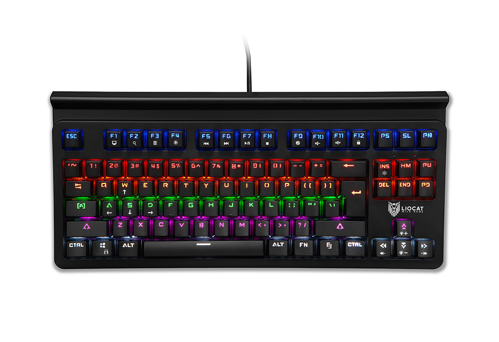 Levně Liocat KX 365+ C herní mechanická klávesnice QWERTY Outemu Blue black