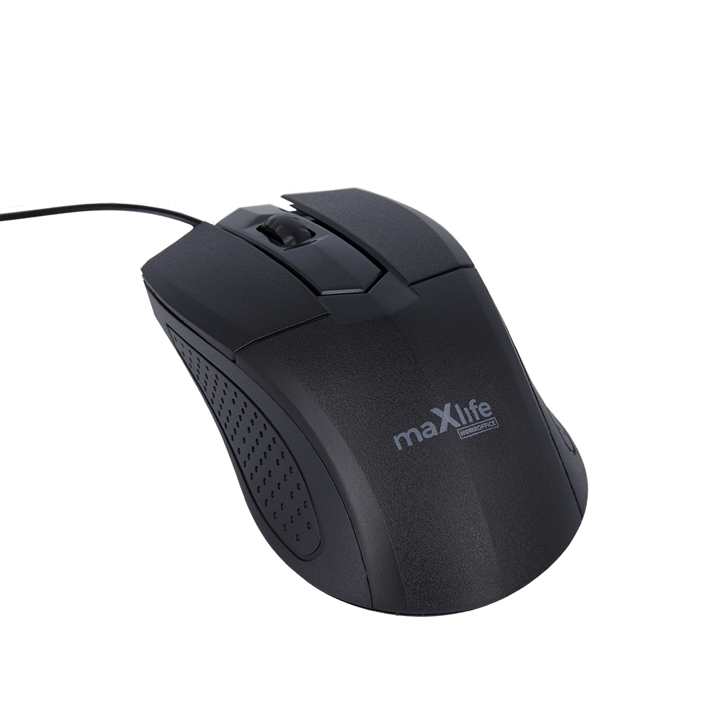 Levně Maxlife Home Office MXHM-01 optická myš 1000 DPI 1,2 m černá