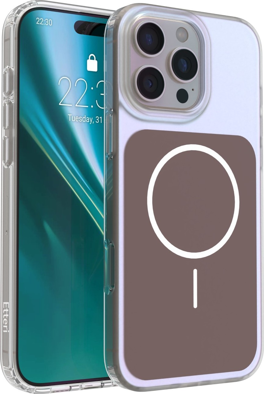 Levně Etteri Hidden Pearl kryt pro iPhone 16 Pro Max 6,9" hnědý