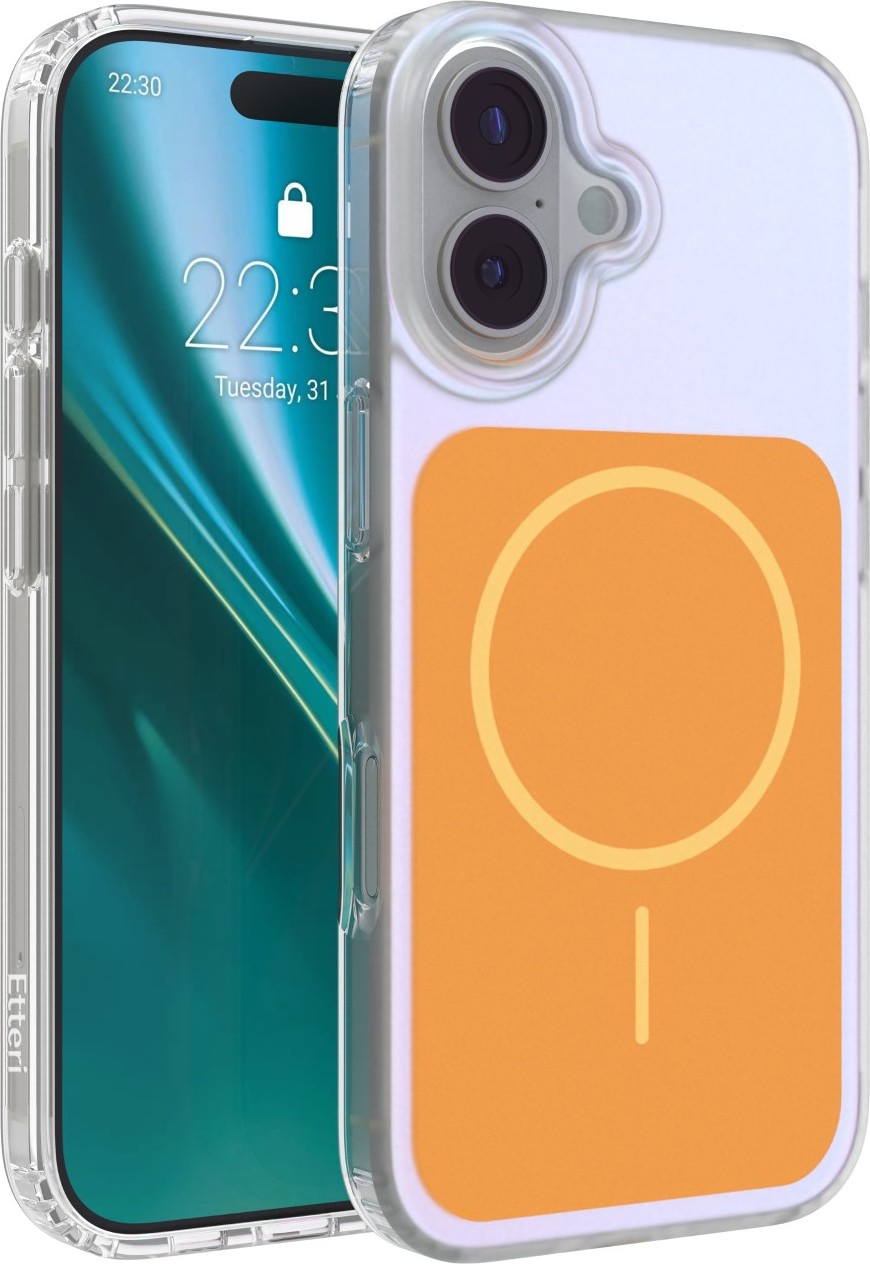 Levně Etteri Hidden Pearl kryt pro iPhone 17 6,3" oranžový