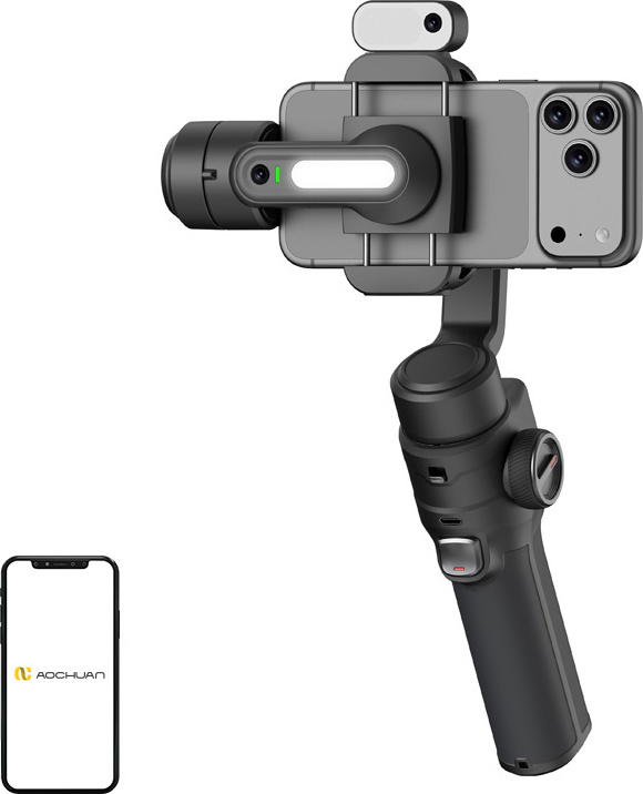 Levně Stabilizátor AOCHUAN S3 s AI senzorem (černý)