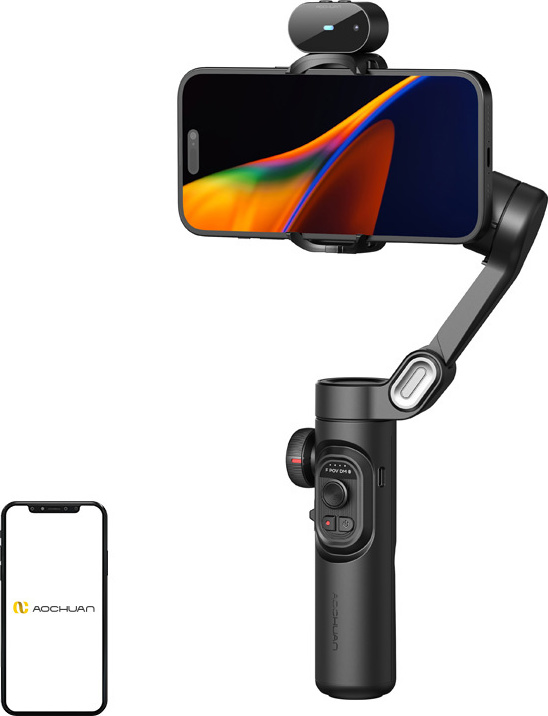 Levně Stabilizátor AOCHUAN XE s AI senzorem (černý)