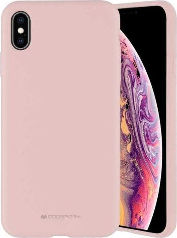 Levně Mercury Silicone kryt Samsung S24 FE Pink Sand