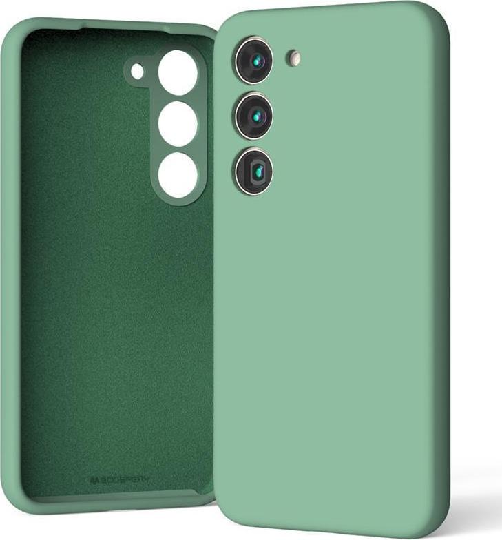 Levně Mercury Silicone kryt pro Samsung Galaxy S24 FE, zelený