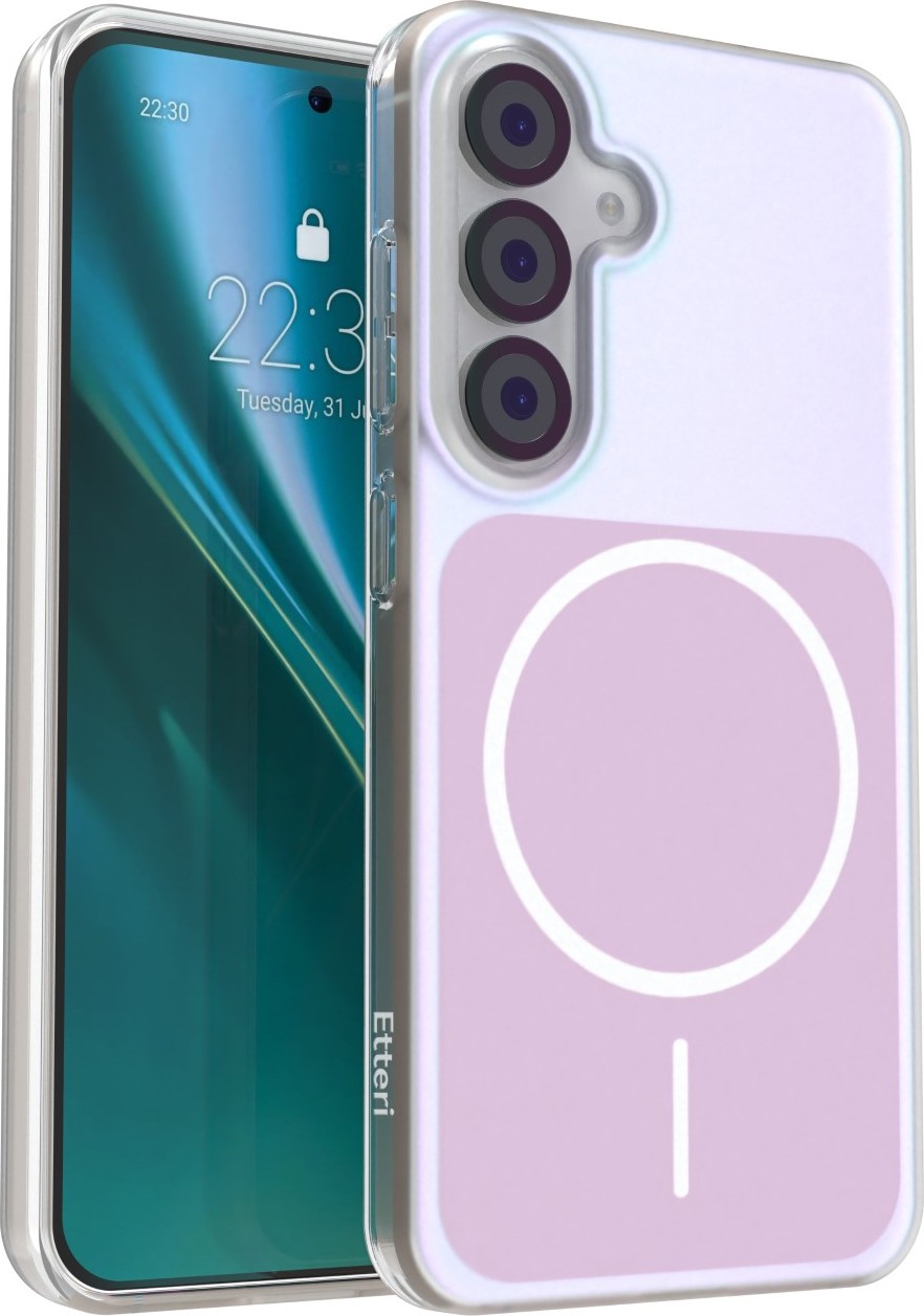 Levně Etteri Hidden Pearl kryt pro Samsung Galaxy S25 růžový