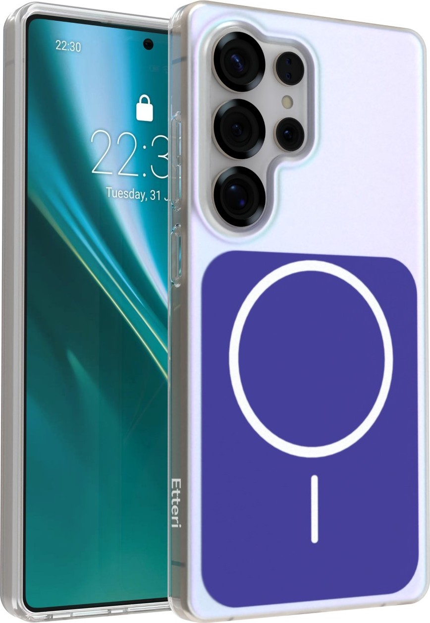 Levně Kryt Etteri Hidden Pearl pro Samsung Galaxy S25 Ultra tmavě modrý