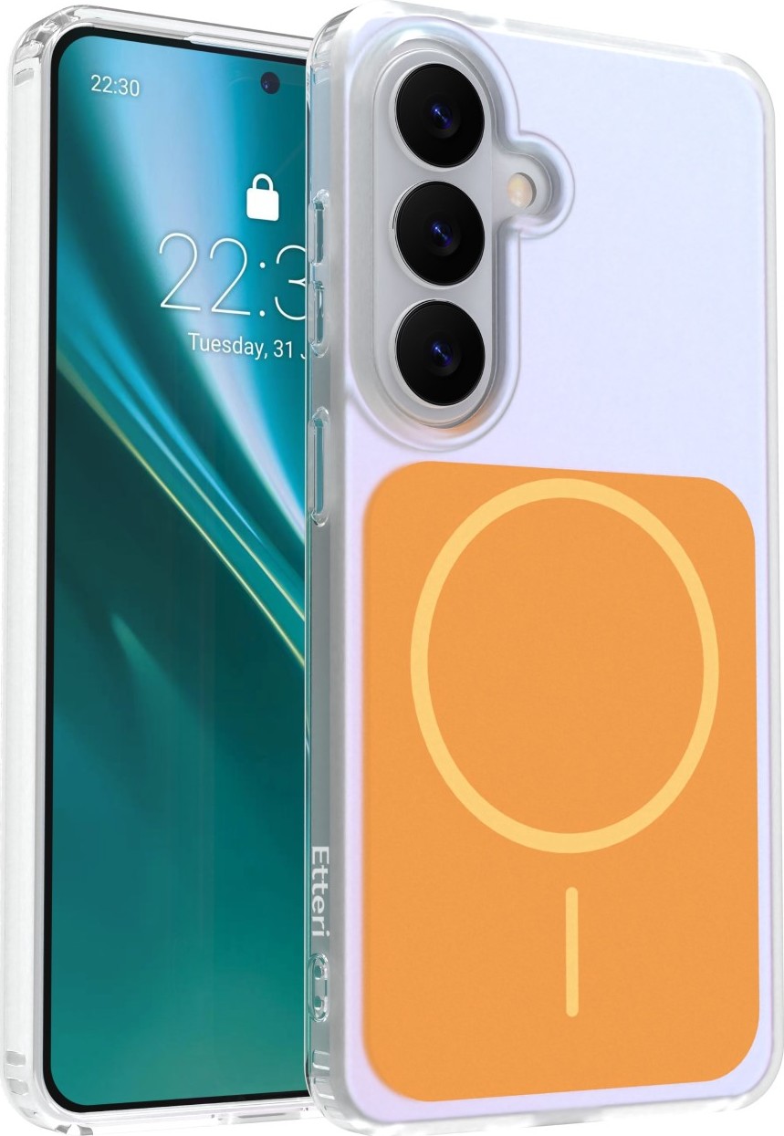 Levně Etteri Hidden Pearl kryt pro Samsung Galaxy S26 oranžový