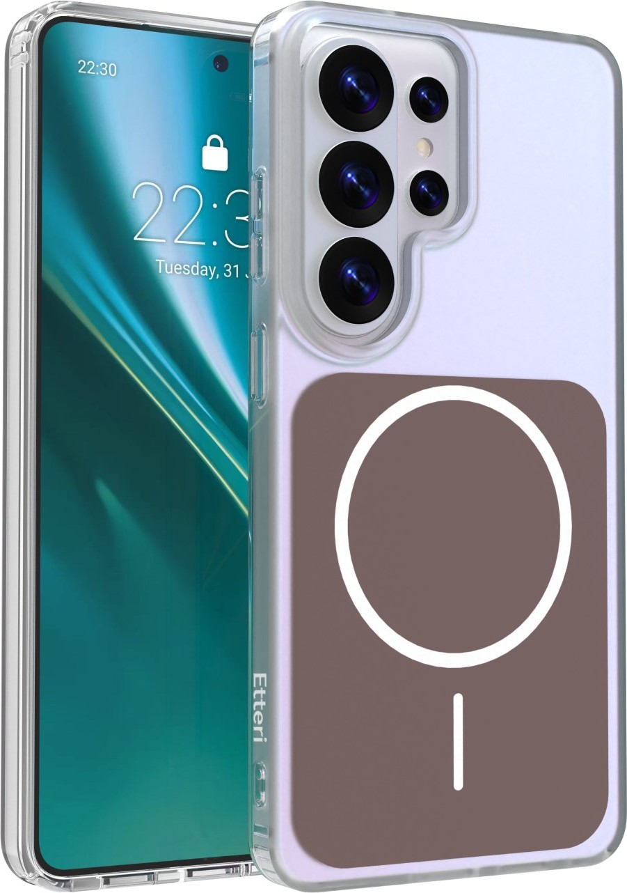 Levně Etteri Hidden Pearl kryt pro Samsung Galaxy S26 Ultra hnědý