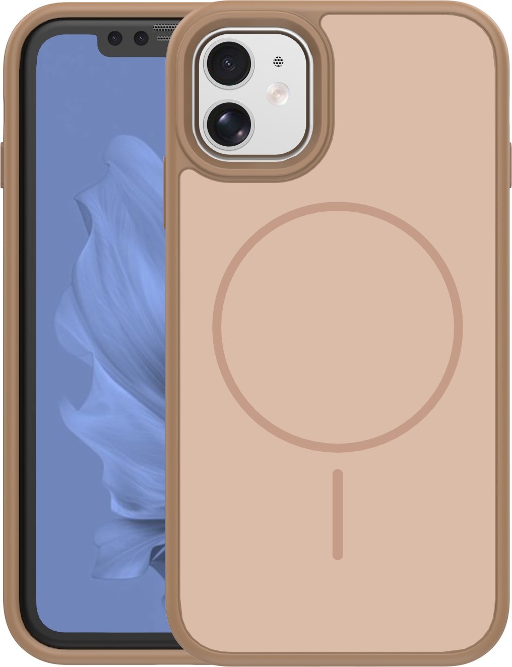 Levně TFO Kryt Frame Thin Mag pro iPhone 11 hnědý